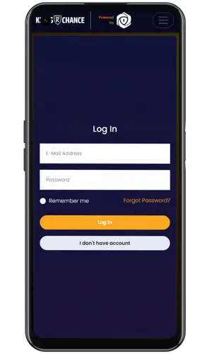 Kings Chance Casino login form