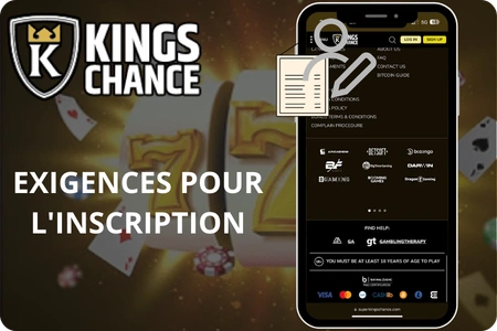 Kings Chance app enregistrement